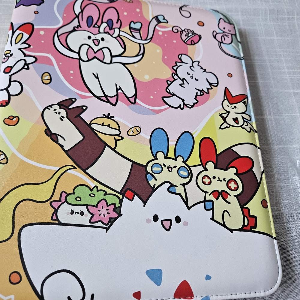 Pokmon Binder Large Holds Double The Cards 50 9 Pocket Sleeves NEW